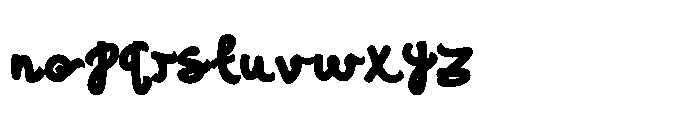 Bruksy Font LOWERCASE
