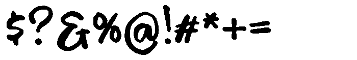 Brumello Font OTHER CHARS