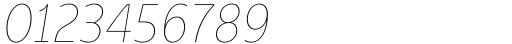 Bruna Thin Italic Font OTHER CHARS