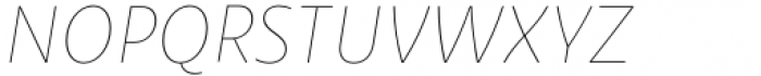Bruna Thin Italic Font UPPERCASE