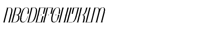 Brunelis Noctelle Italic Font UPPERCASE
