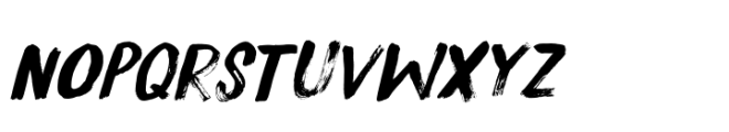 Brush Aside Italic Font LOWERCASE