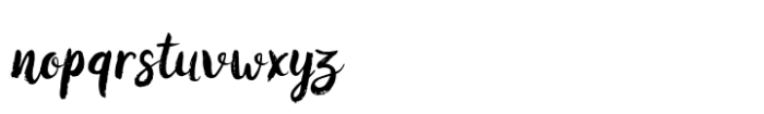 Brush Beaute Font LOWERCASE