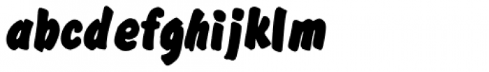 Brush Hand Marker Italic Font LOWERCASE