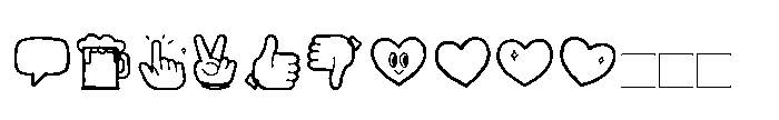Brush Hiccup Icons FONT