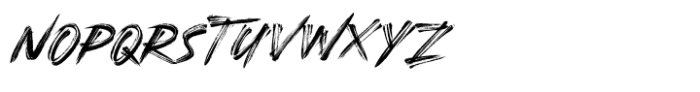 Brush Nature Font UPPERCASE
