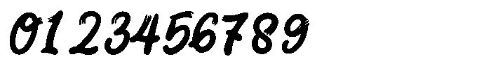 Brush Quine Font OTHER CHARS