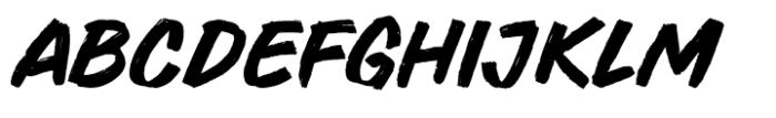 Brush Squad Font UPPERCASE