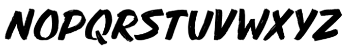 Brush Squad Font UPPERCASE