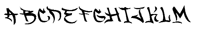 Brush Vandal Display Font UPPERCASE