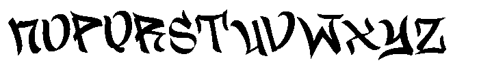 Brush Vandal Regular Font UPPERCASE