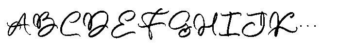 Brushability Font UPPERCASE