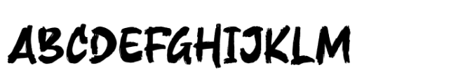 Brushec Font UPPERCASE