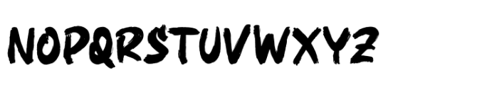 Brushec Font UPPERCASE