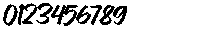Brushed Letters Font OTHER CHARS