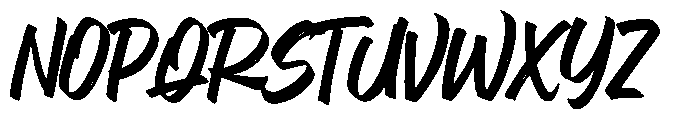 Brushed Letters Font UPPERCASE