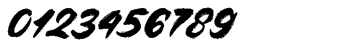 Brushed Regular Font OTHER CHARS