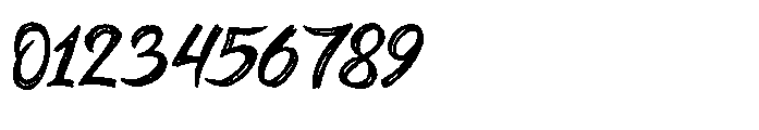 Brushlet Font OTHER CHARS