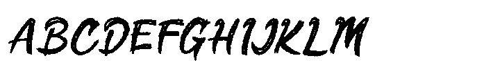 Brushlet Font UPPERCASE