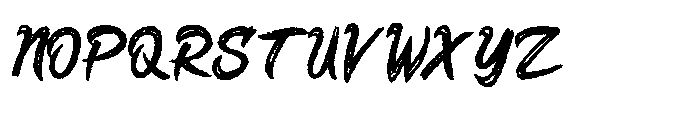 Brushlet Font UPPERCASE