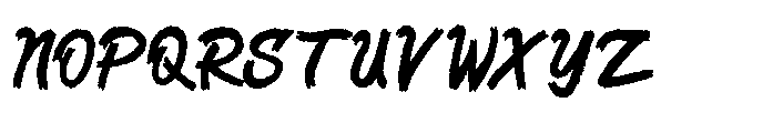 Brushlet Font LOWERCASE