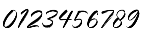 Brushong Regular Font OTHER CHARS