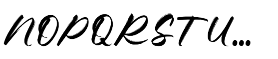 Brushong Regular Font UPPERCASE