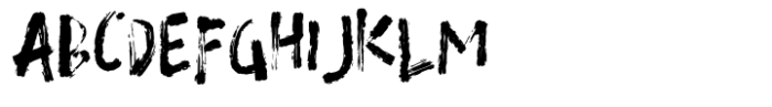 Brushough Font UPPERCASE