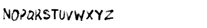Brushough Font LOWERCASE