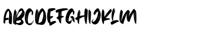 Brushtter Regular Font UPPERCASE