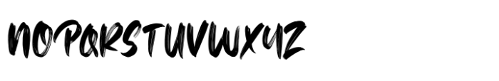 Brushtter Regular Font UPPERCASE