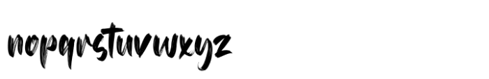 Brushtter Regular Font LOWERCASE