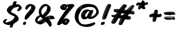 Bruskest Font OTHER CHARS