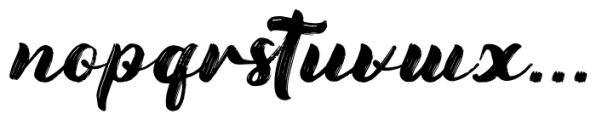 Bruskest Font LOWERCASE