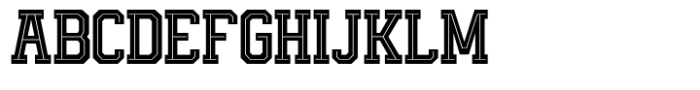Brusko Line Font UPPERCASE