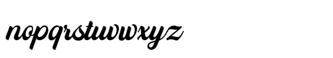 Brusley Script Font LOWERCASE