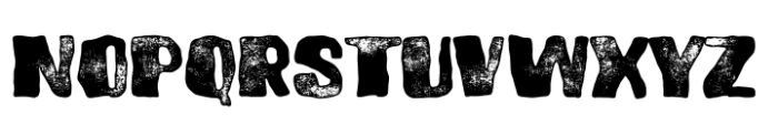Brusnika Ink Letterpress Font UPPERCASE