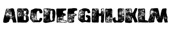 Brusnika Molten Letterpress Font UPPERCASE