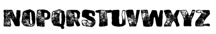 Brusnika Molten Letterpress Font UPPERCASE