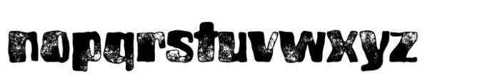Brusnika Molten Letterpress Font LOWERCASE