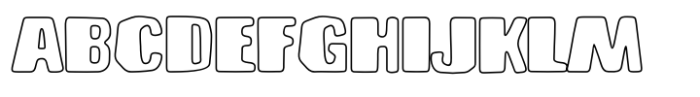 Brusnika Outline Font UPPERCASE