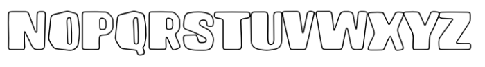 Brusnika Outline Font UPPERCASE
