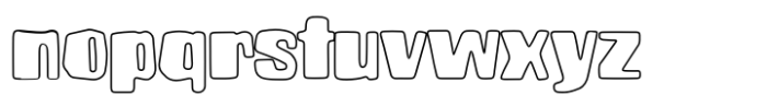 Brusnika Outline Font LOWERCASE