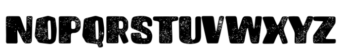 Brusnika Pressed Font UPPERCASE