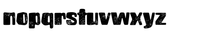 Brusnika Pressed Font LOWERCASE