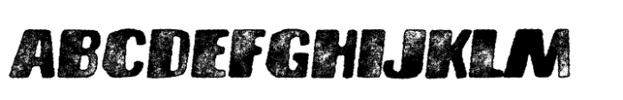 Brusnika Rough Pressed Italic Font UPPERCASE