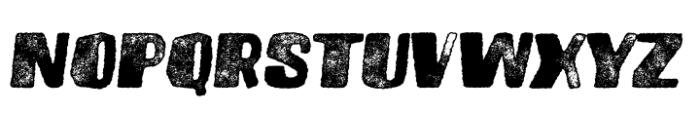 Brusnika Rough Pressed Italic Font UPPERCASE