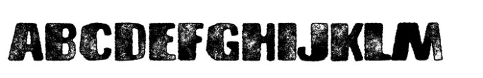 Brusnika Rough Pressed Font UPPERCASE