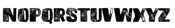 Brusnika Rough Pressed Font UPPERCASE