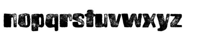 Brusnika Rough Pressed Font LOWERCASE